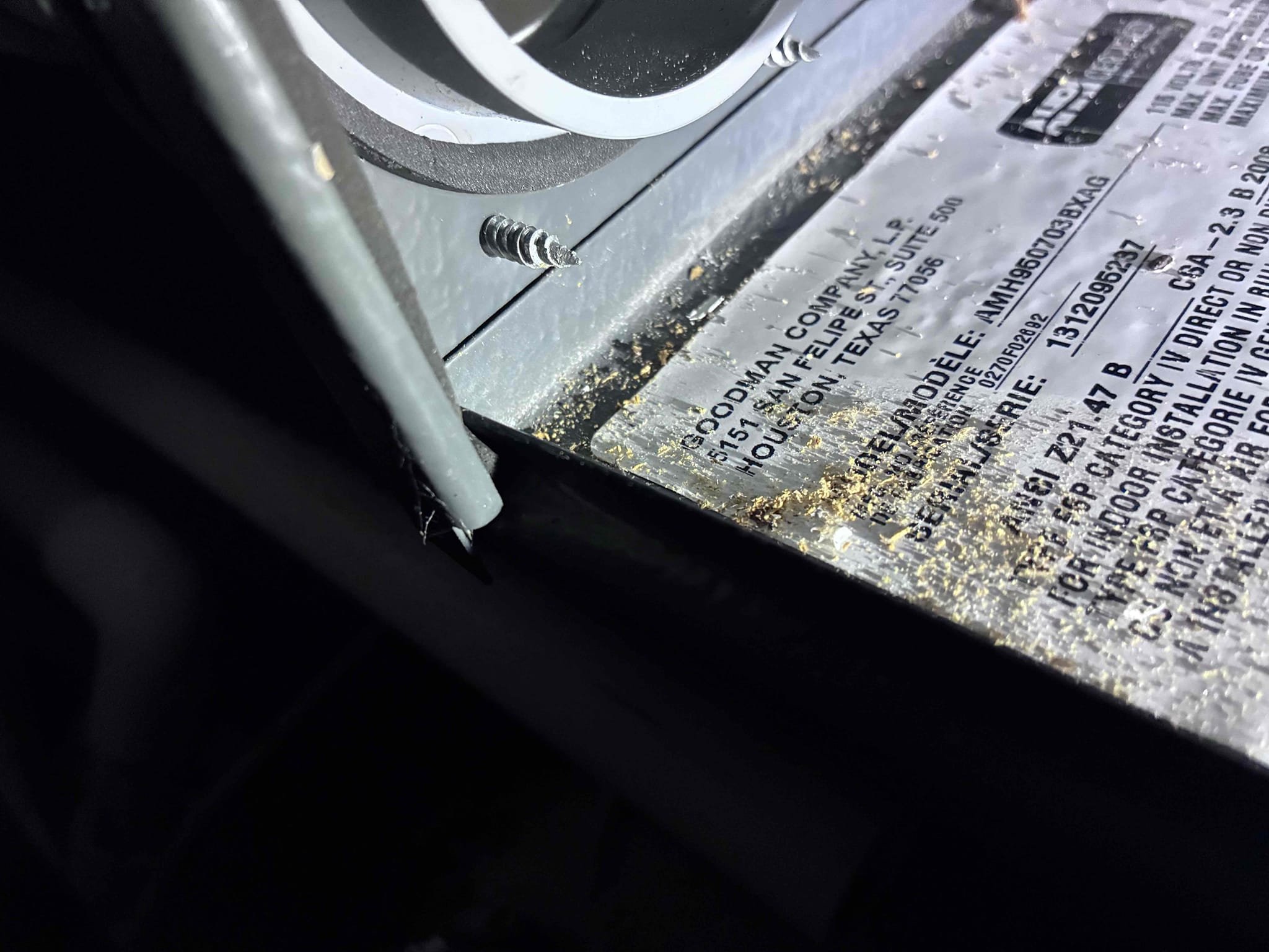 I was called to a home to inspect a furnace that was not heating. Upon inspection, I found the gas shut-off valve was in the OFF position. After turning it back on, the furnace started heating. However, I detected a gas smell. Further inspection revealed the gas flex line was loose. I recommended re-sealing and properly tightening all gas line connections to ensure safe operation.