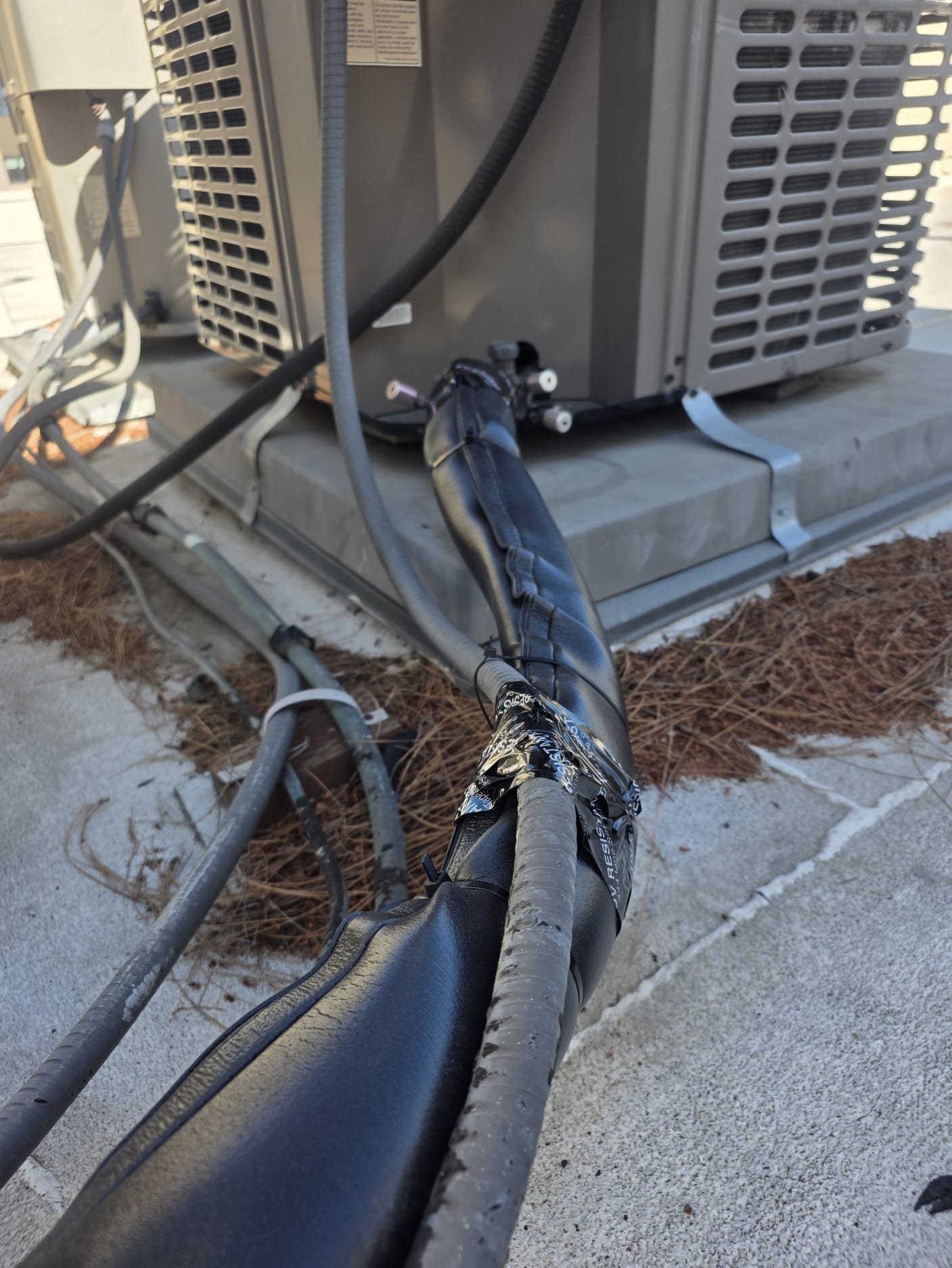 During the service, I meticulously inspected the copper lines and found that they lacked any insulation. Recognizing the critical role of insulation in maintaining optimal system efficiency, I recommended and installed insulating material on the refrigerant line set. This insulation is vital as it prevents the cold suction line from absorbing heat from the surrounding air before the refrigerant reaches the compressor. Without proper insulation, system efficiency decreases, energy consumption rises, excessive condensation can occur, leading to potential water damage, and the compressor has to work harder than necessary. By replacing or repairing the line set insulation, we ensure proper refrigerant temperatures, enhance cooling performance, protect the equipment, and potentially extend the life of the entire HVAC system. During the service, I meticulously inspected the copper lines and found that they lacked any insulation. Recognizing the critical role of insulation in maintaining optimal system efficiency, I recommended and installed insulating material on the refrigerant line set. This insulation is vital as it prevents the cold suction line from absorbing heat from the surrounding air before the refrigerant reaches the compressor. Without proper insulation, system efficiency decreases, energy consumption rises, excessive condensation can occur, leading to potential water damage, and the compressor has to work harder than necessary. By replacing or repairing the line set insulation, we ensure proper refrigerant temperatures, enhance cooling performance, protect the equipment, and potentially extend the life of the entire HVAC system.