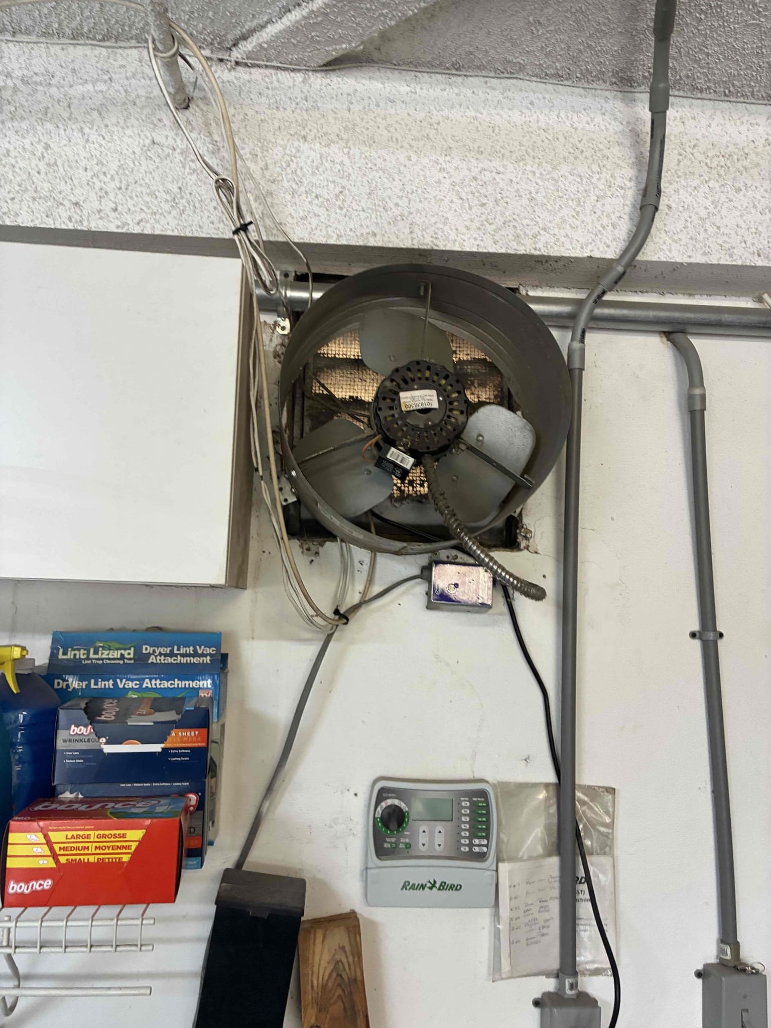 I replaced and installed attic fans, removing two existing ones and installing a new Master Flow fan in the garage. The right-side fan was also replaced, and a new fan was installed on the left side. This involved framing, wiring, and securing wiring per code. All equipment was tested for proper operation, ensuring effective attic ventilation to reduce temperatures and improve airflow.