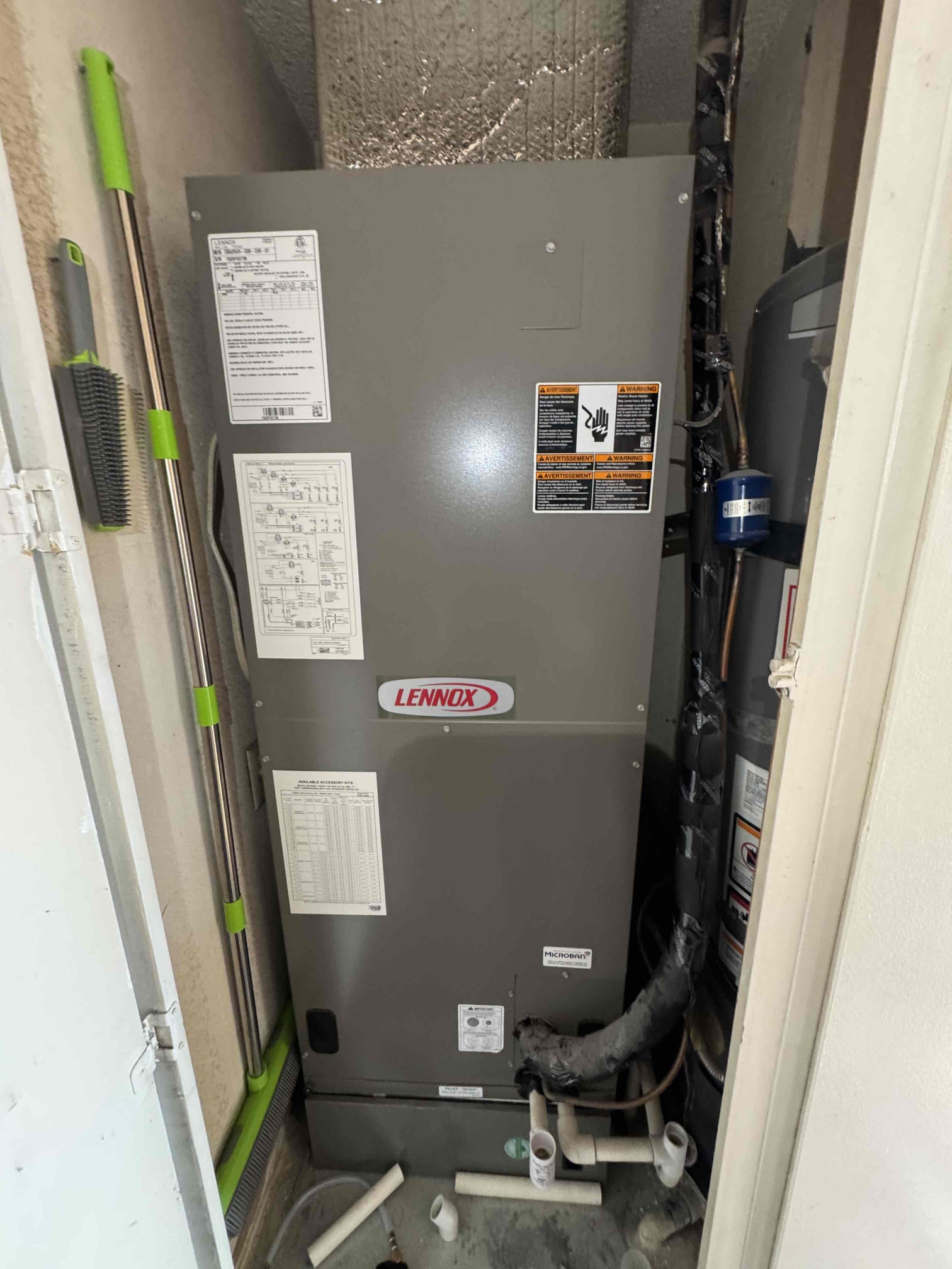 Upon receiving a call about a no-cooling issue, I diagnosed the system and discovered the secondary condensate safety switch was activated, halting operations. Further inspection highlighted drainage issues within the condensate system. Notably, the vent breather was incorrectly installed before the P-trap instead of downstream, potentially impacting condensate drainage and primary drain line flow. After temporarily restoring system operation, I recommended clearing and blowing out the primary condensate drain line, and rebuilding the P-trap and vent configuration to meet proper installation standards, ensuring reliable drainage and preventing future safety switch trips. Upon receiving a call about a no-cooling issue, I diagnosed the system and discovered the secondary condensate safety switch was activated, halting operations. Further inspection highlighted drainage issues within the condensate system. Notably, the vent breather was incorrectly installed before the P-trap instead of downstream, potentially impacting condensate drainage and primary drain line flow. After temporarily restoring system operation, I recommended clearing and blowing out the primary condensate drain line, and rebuilding the P-trap and vent configuration to meet proper installation standards, ensuring reliable drainage and preventing future safety switch trips.