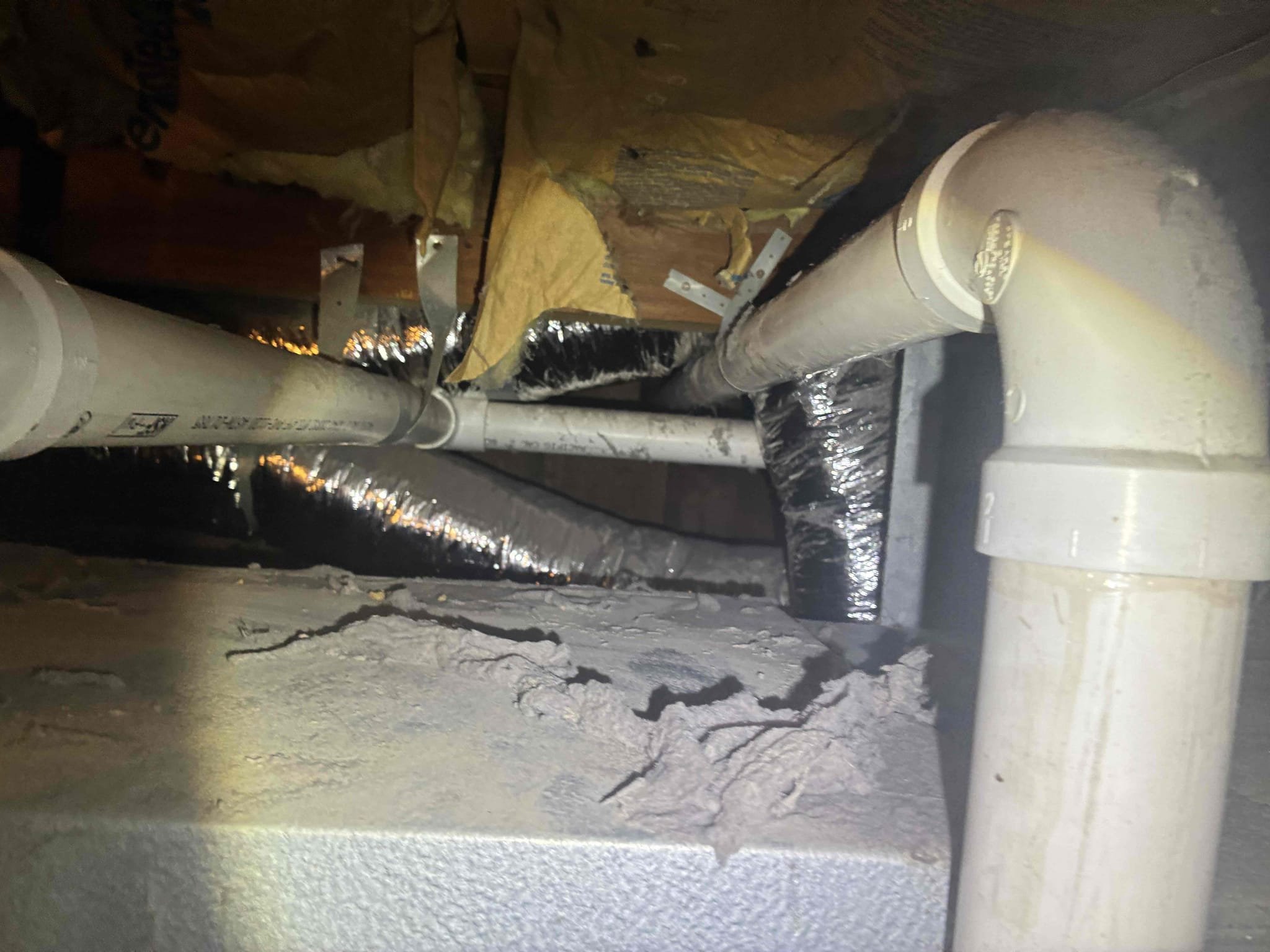 Los Angeles, CA - Upon arrival, I assessed the system and found it was operational. The customer highlighted that the airflow in the master bedroom was significantly weaker compared to other areas. I inspected the vent and discovered the damper was closed, which I promptly opened, resulting in improved airflow but still lower than desired. Further investigation revealed no collapsed ducts but noted the absence of balancing dampers, which are essential for proper airflow distribution. Additionally, I identified an improperly installed dryer vent, which was discharging lint and debris under the home, posing potential safety and airflow issues. I recommended replacing and properly sizing the ductwork to enhance airflow balance and correcting the dryer vent termination to prevent contamination and ensure safety.