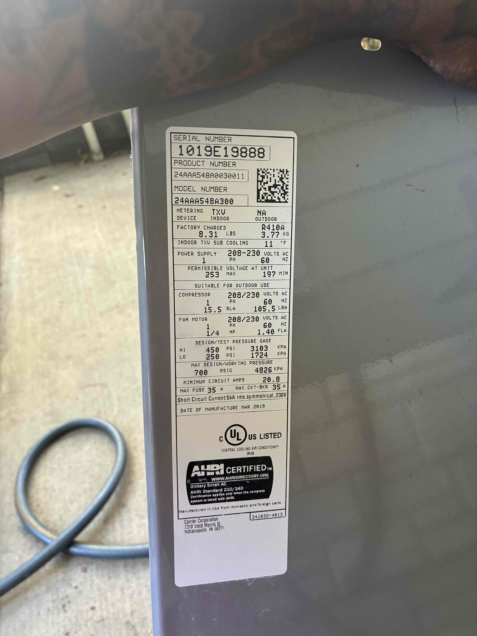 I conducted a thorough maintenance and safety inspection on a 2019 Carrier system paired with a 2009 Coleman furnace. The client reported loud noises and concerns about the thermostat and electrical breaker. Upon inspection, the thermostat was found unsecured, and the blower area was the source of the noise. A dirty 14x25x1 filter was replaced. The system operated correctly in cooling mode with proper refrigerant pressures. However, maintenance had been neglected, with the blower wheel and motor heavily soiled, and the blower capacitor reading below the required 10.00 MFD. The condenser coils were also dirty. Recommendations include securing and replacing the thermostat, replacing the blower capacitor, professionally cleaning the blower wheel and motor, and cleaning the condenser coils. Regular maintenance is advised to prevent future issues.