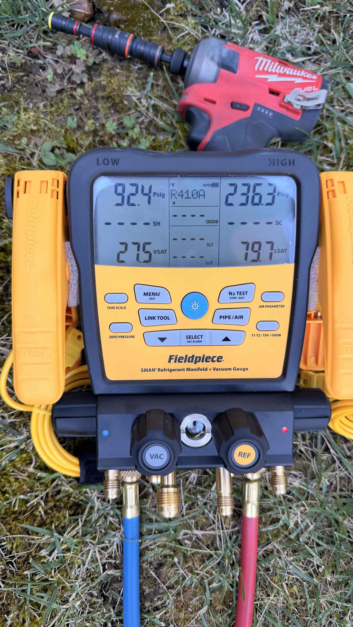 Upon inspection, I discovered that the air conditioning system's Freon levels were significantly low, which was impacting its efficiency. I conducted a thorough evaluation to confirm the issue and determined that the refrigerant needed to be replenished. However, the client opted to delay the replacement of the entire unit, choosing instead to address the Freon levels first. I carefully refilled the system with the appropriate amount of Freon, ensuring that the system was balanced and functioning optimally. This temporary solution should maintain the system's performance until a more permanent fix can be arranged.