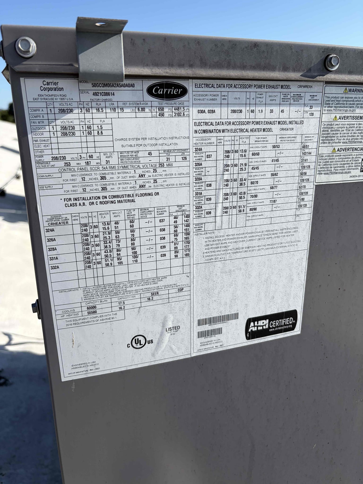 Service diagnostic 