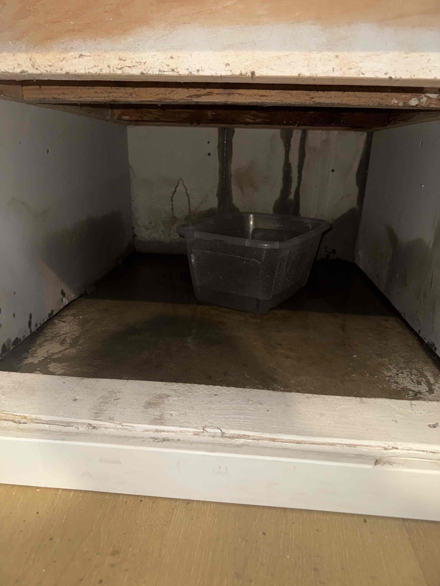 Upon inspection, the evaporator coil was found completely frozen, hindering accurate evaluation of the refrigerant charge and system operation. The return air filter was heavily restricted with dirt and debris, significantly reducing airflow and contributing to the freeze-up. The blower assembly was in acceptable condition with no excessive buildup. The return cavity showed standing water, water staining, and microbial growth due to prolonged moisture exposure. Until the coil thaws, a proper diagnosis is not possible. Post-thaw, we will re-evaluate blower operation, airflow, refrigerant pressures, and system performance to identify any additional issues.