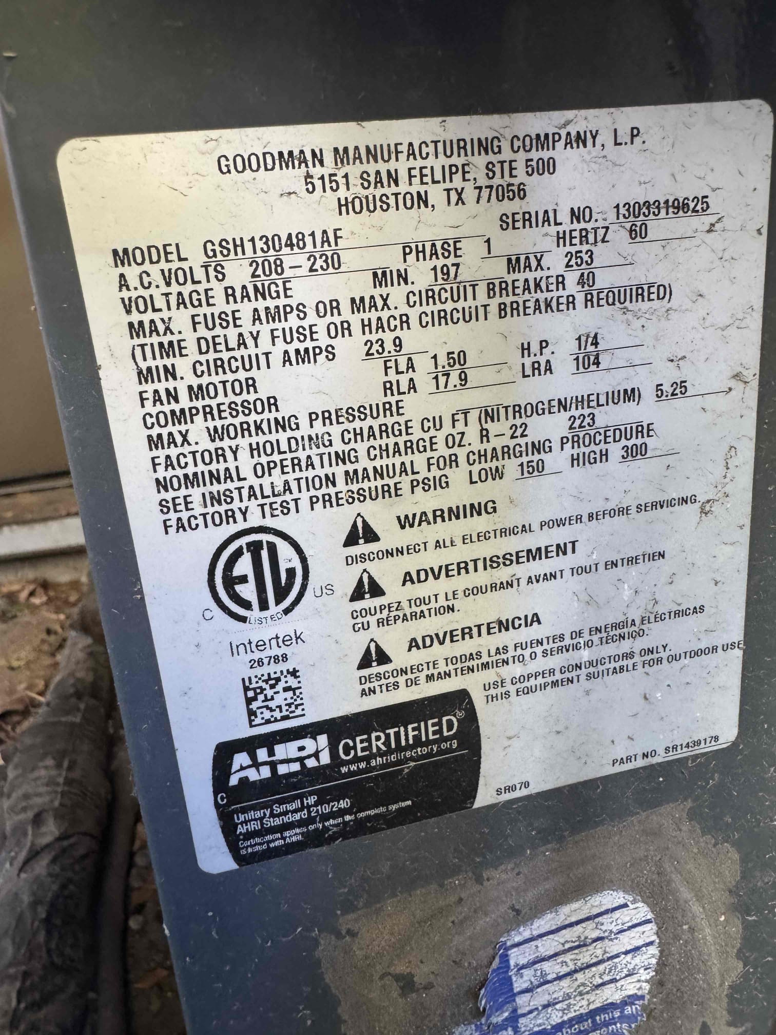 Upon arrival, I found the indoor blower running, but the outdoor condenser was not, causing a no-cooling condition. I inspected the outdoor unit's electrical components and tested the dual run capacitor, discovering it was below tolerance on both the compressor and condenser fan sections, indicating a failure. I replaced the faulty capacitor, restoring system operation. I verified the outdoor condenser fan and compressor were properly energized, and the system resumed normal cooling. The contactor was operating correctly, but its contact surfaces showed signs of wear and light pitting. No replacement is needed now, but monitoring and potential future replacement are recommended to prevent future issues.