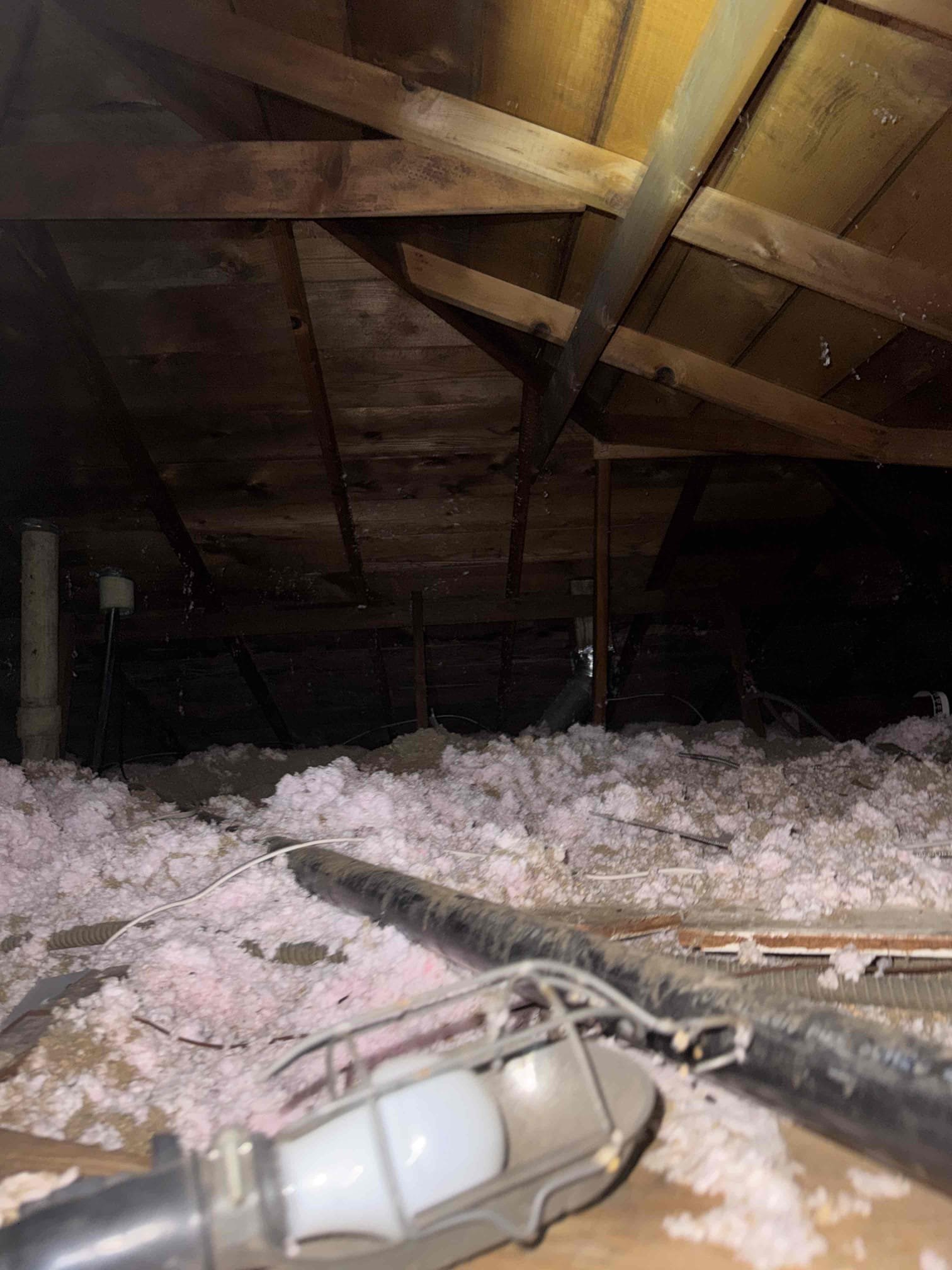I conducted a thorough preliminary assessment for a proposed full HVAC system installation. The existing attic access, measuring 12” x 36”, offers ample space and headroom for a new air handler installation and the construction of a service catwalk, ensuring safe future maintenance. I recommend installing a new insulated drop-down attic ladder to enhance access during installation and future servicing. The proposed duct system includes five insulated supply duct runs, with a dedicated smaller supply for the bathroom and a new central return air cut-in to boost airflow and system efficiency. Based on the preliminary inspection, roof access, equipment placement, and duct routing appear favorable. Final equipment sizing, duct design, electrical requirements, and installation details will be confirmed during the formal pre-engineering inspection upon customer approval of the proposal.