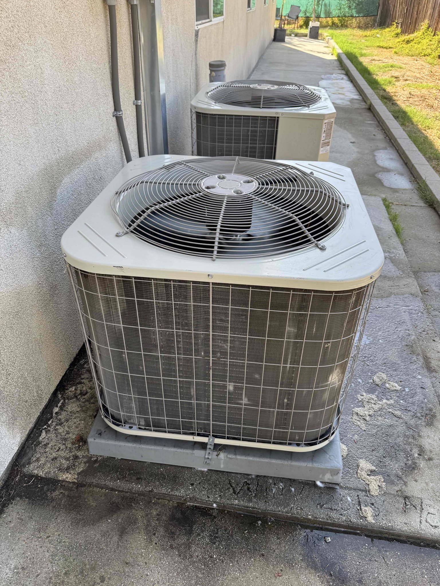 I completed the approved repairs on Unit #1, replacing the failed condenser fan motor and damaged contactor. The burned compressor wiring and electrical connections were meticulously repaired. Air filters were replaced, and the outdoor condenser coil was deep-cleaned, ensuring optimal system operation. Additionally, Unit #2 was inspected, with recommendations to deep clean its outdoor condenser coil and replace the aged contactor to enhance heat transfer and prevent future electrical issues.