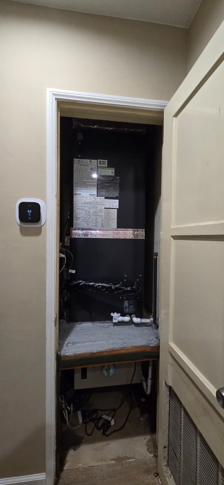 We completed a heat pump conversion, eligible for LADWP rebates. We removed and disposed of old equipment, connected a 115V/220V air handler, and installed a 4-ton 15.2-18 SEER Carrier inverter heat pump condenser. We also installed a matching air handler, electrical disconnect box, whip, drain pan, condenser pad, pig tail, and SS2 safety switch. The system was connected to existing electrical and supply lines, and the Carrier thermostat was installed if needed. Permits and HERS test costs are included.