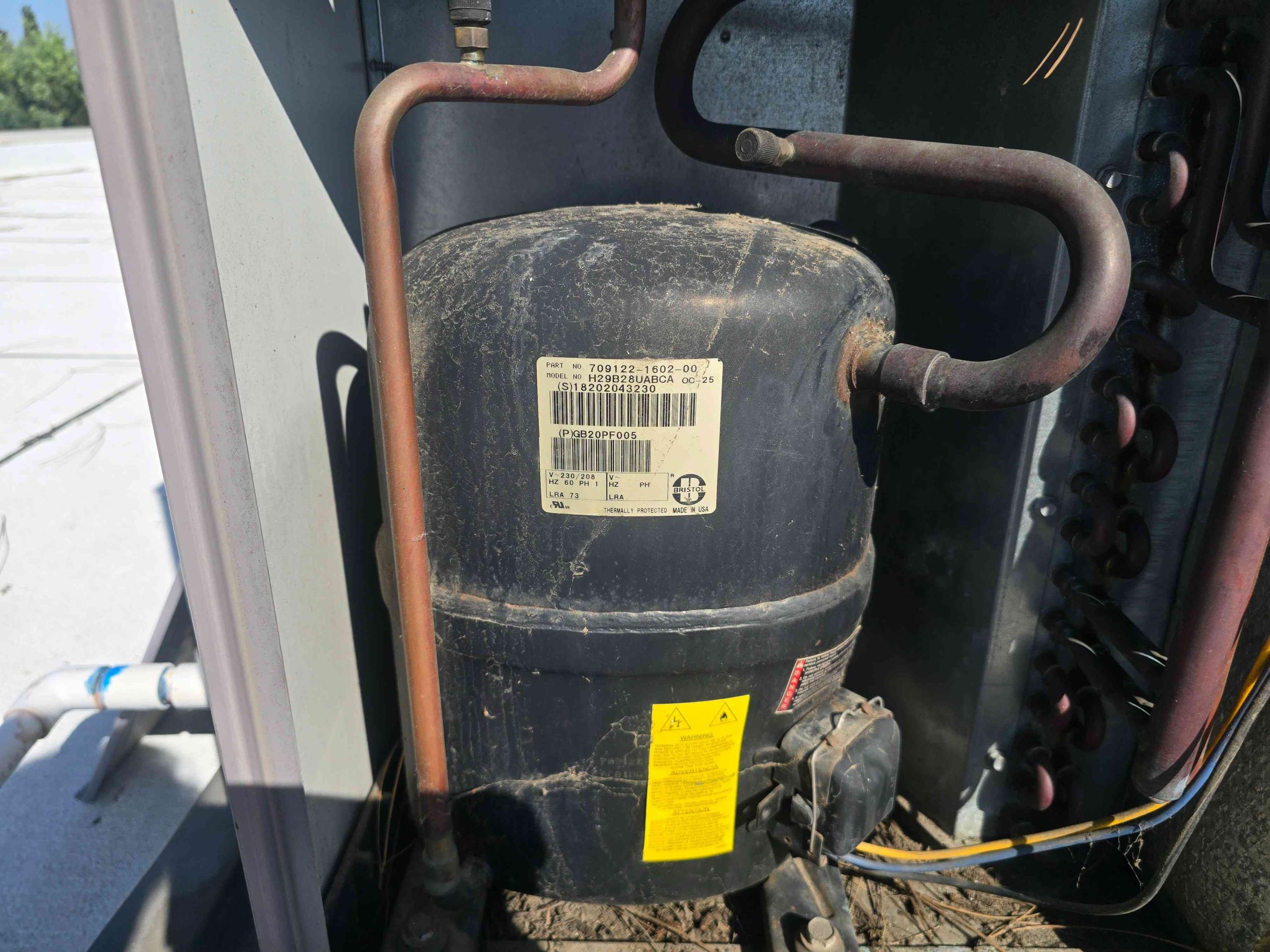 Upon inspection, the client's system was blowing warm air. I cycled the system to the cooling mode and observed its operation. After checking the refrigerant pressures, I found them to be low. Given that the system uses R22 refrigerant and is over 20 years old, I recommend replacing the entire system. I have sent estimates to the client for their consideration. Upon inspection, the client's system was blowing warm air. I cycled the system to the cooling mode and observed its operation. After checking the refrigerant pressures, I found them to be low. Given that the system uses R22 refrigerant and is over 20 years old, I recommend replacing the entire system. I have sent estimates to the client for their consideration.