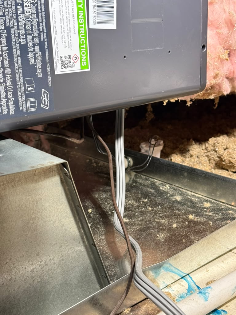I completed a heat pump conversion, including pulling the necessary permit and conducting a HERS test. The installation involved removing and disposing of old equipment, connecting the air handler to existing electrical connections, and installing a Carrier Performance 2 TON Up To 19 SEER2 Inverter Heat Pump Condenser. Electrical components, drain pans, and safety switches were also installed. The job was completed under standard Carrier warranties, with a payment plan of 10% deposit, 70% upon crew arrival, and 20% upon equipment startup.