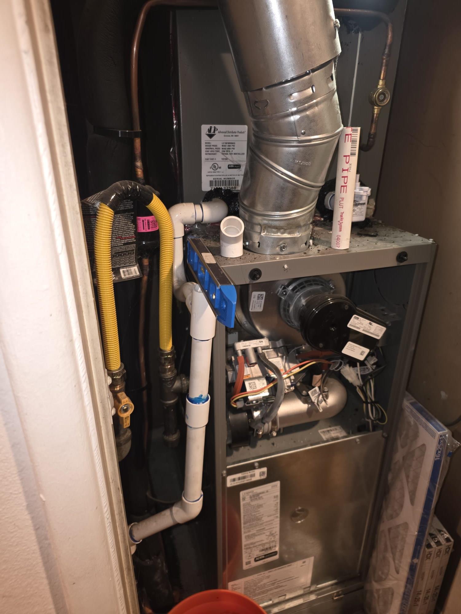 Upon arrival, the system was operational with the inside unit running, but the SS2 had tripped. Further inspection revealed that water on the float switch was preventing the condenser from turning on. This issue was causing the system to malfunction. To resolve this, I carefully examined the float switch and identified the blockage. I then proceeded to unclog the system, ensuring that the float switch could function correctly. After clearing the obstruction, the system was tested to confirm proper operation. I recommend regular maintenance to prevent future clogs. Payment is due as a 50% deposit upfront and the remaining 50% upon completion.