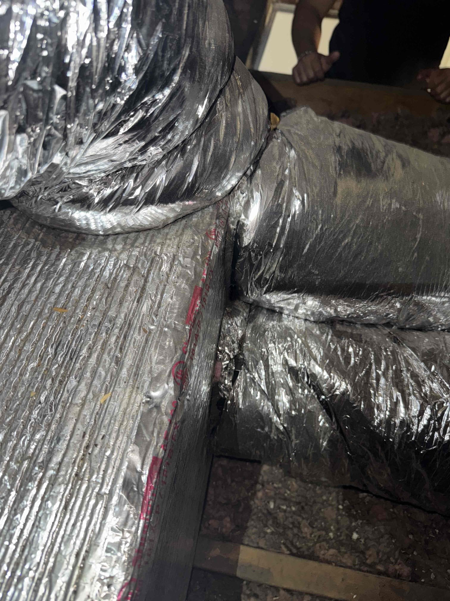 I inspected the HVAC system at the homeowner’s request. The indoor setup includes a Lennox EL180 furnace from September 2019 and an ADP evaporator coil from January 2021. The return-air arrangement was found to be undersized and restrictive. The homeowner wants to enlarge the return grille for better airflow. The current furnace and evaporator coil are sideways in the closet, with the blower/return side open. They also wish to relocate and rotate the equipment 90 degrees for better service access and return-air configuration. This would require reworking the return box, supply plenum, duct connections, refrigerant lines, condensate drainage, gas piping, electrical connections, furnace venting, equipment platform, and closet opening. No modifications were made during this visit.
