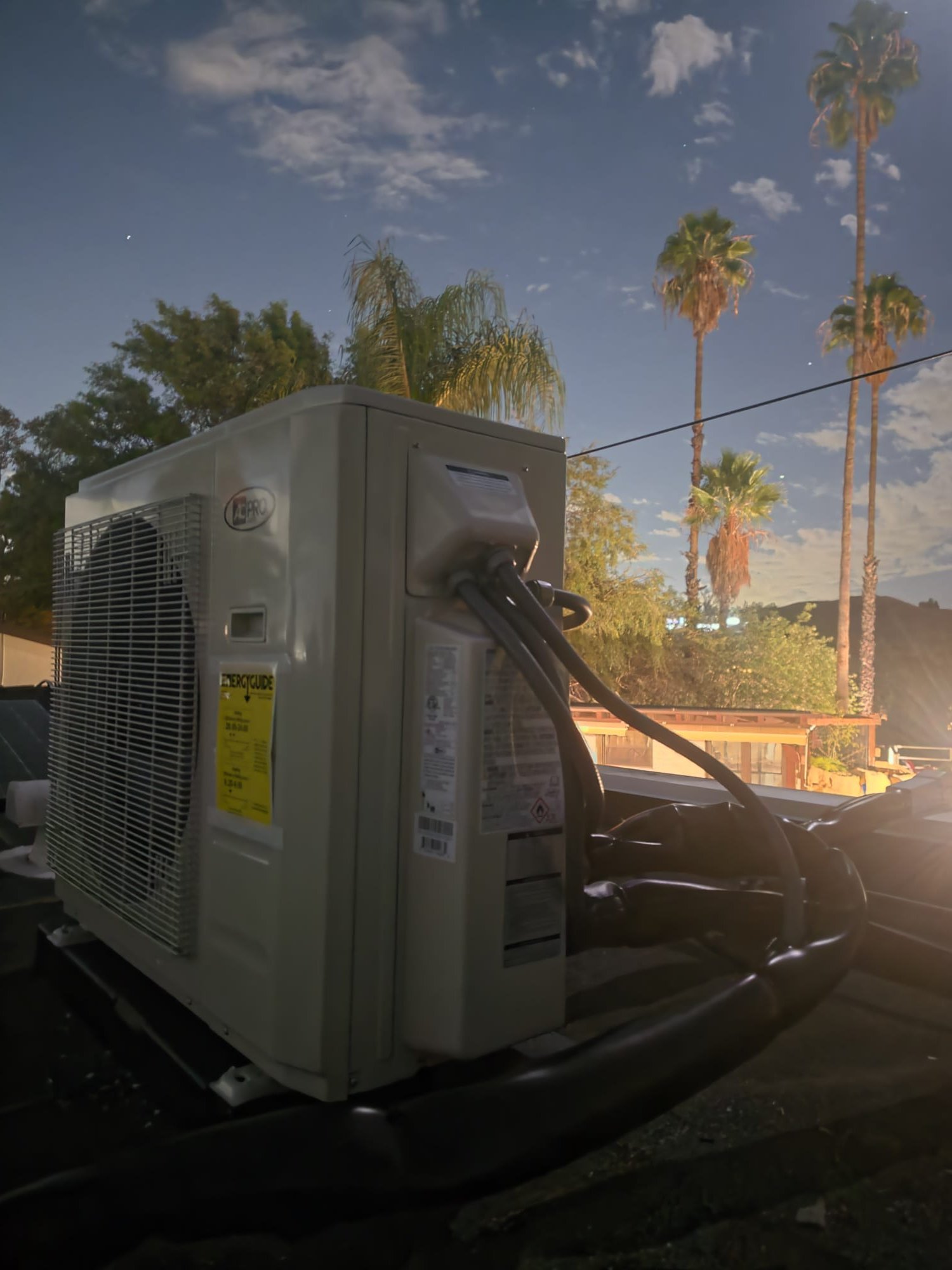 Los Angeles, CA - We installed a 3-ton 36,000 BTU 18 SEER2 AC PRO H-Series Multi Zone Mini Split Heat Pump Condenser, a 3-ton 12,000 BTU AC PRO H-Series Air Handler, and an electrical whip. We also installed the electrical line, breaker, and line-sets, along with a condensation pump and line-set covers. We blew out the existing condensation line and provided labor. The job included a 10-year warranty and a 1-year labor warranty.