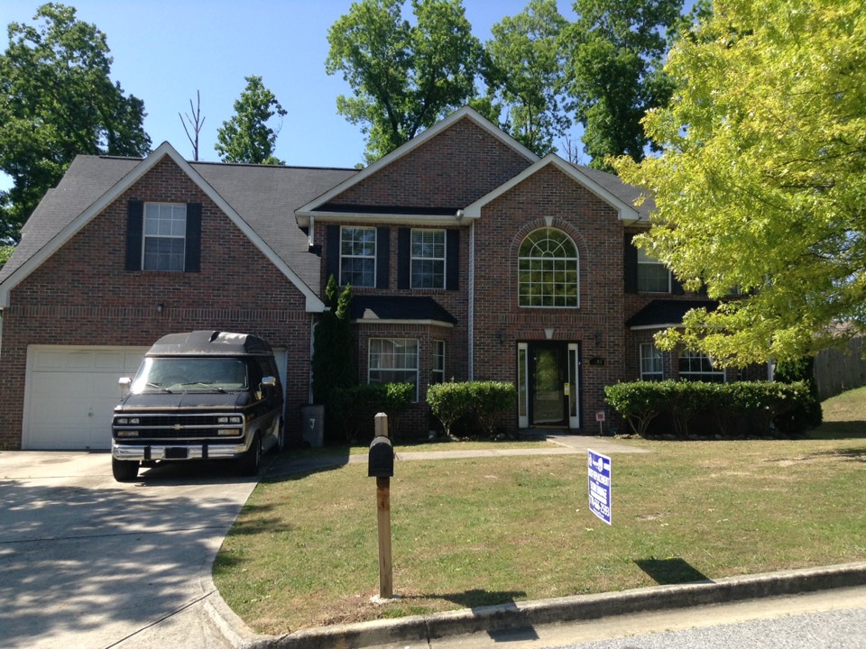 Ellenwood, GA - Re-roofing done in charcoal black color shingle Ellenwood, GA - Re-roofing done in charcoal black color shingle
