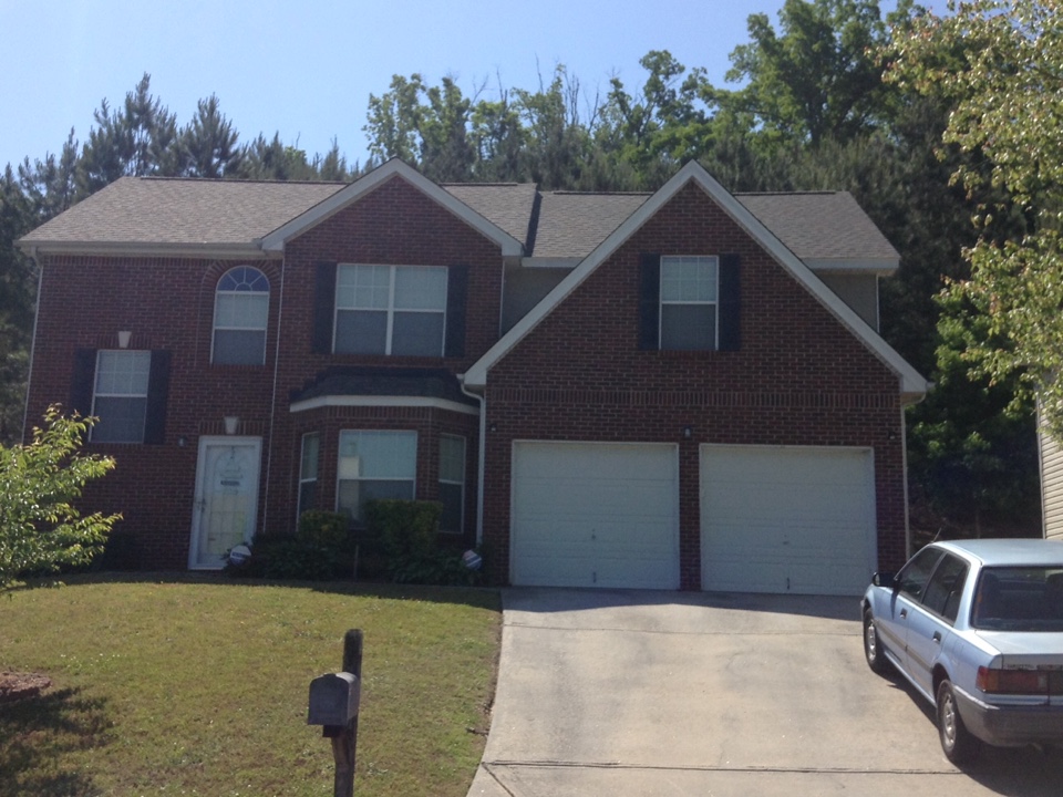Ellenwood, GA - Read roofing done in moire black color shingles Ellenwood, GA - Read roofing done in moire black color shingles