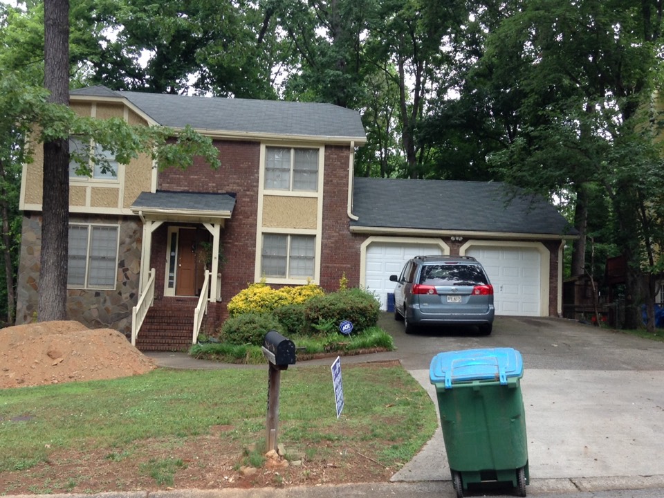 Tucker, GA - Reroofing done in Nickel Gray color shingles Tucker, GA - Reroofing done in Nickel Gray color shingles