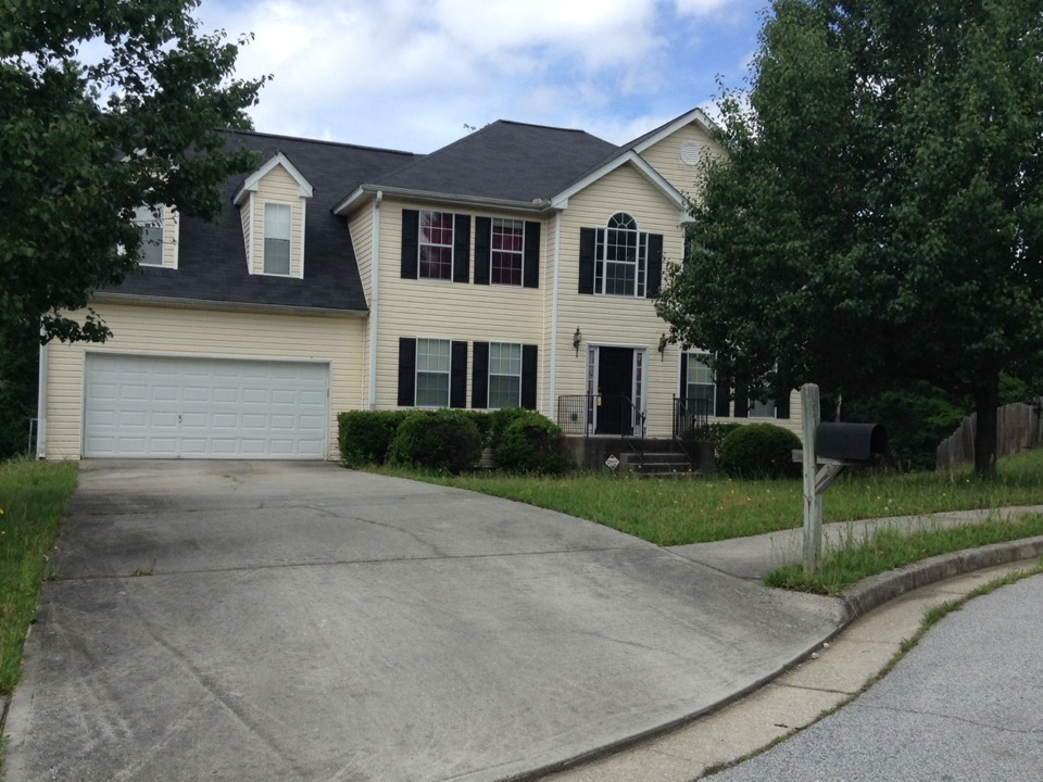 Lithonia, GA - Roof replacement done in moire black color shingles Lithonia, GA - Roof replacement done in moire black color shingles