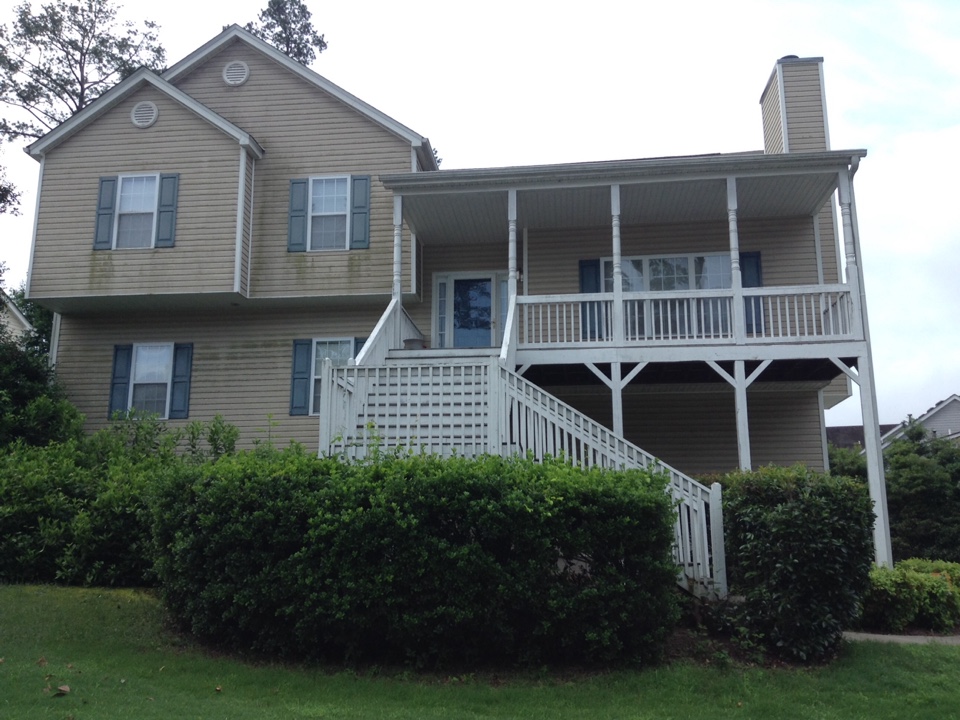 Austell, GA - Roof replacement done in Weatherwood color shingles Austell, GA - Roof replacement done in Weatherwood color shingles