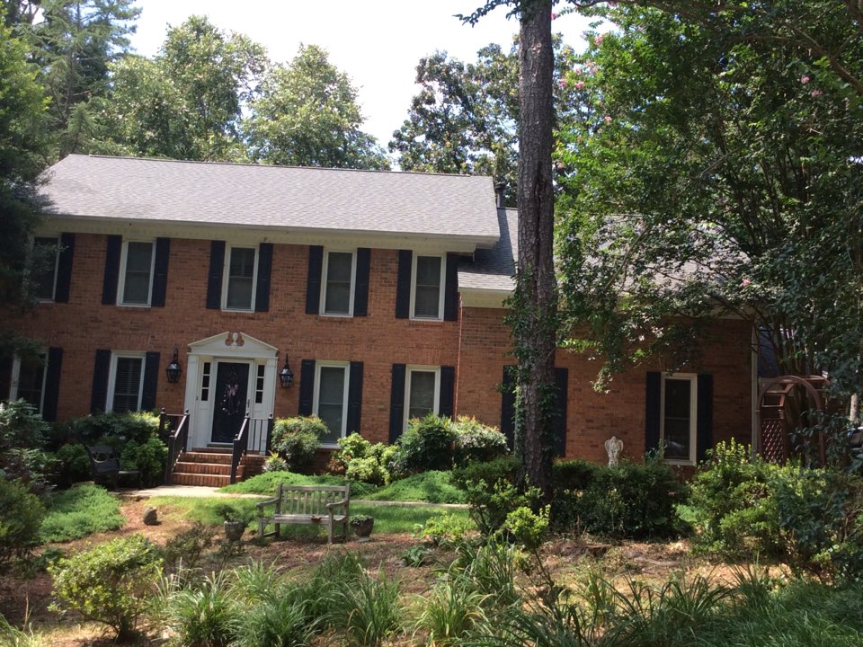Lilburn, GA - Roof replacement done in Driftwood color shingles Lilburn, GA - Roof replacement done in Driftwood color shingles