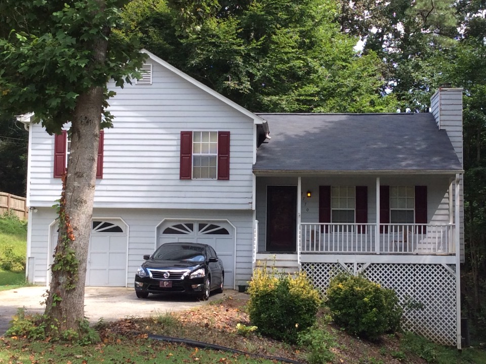 Lithia Springs, GA - Roofing done in moire black color shingles Lithia Springs, GA - Roofing done in moire black color shingles
