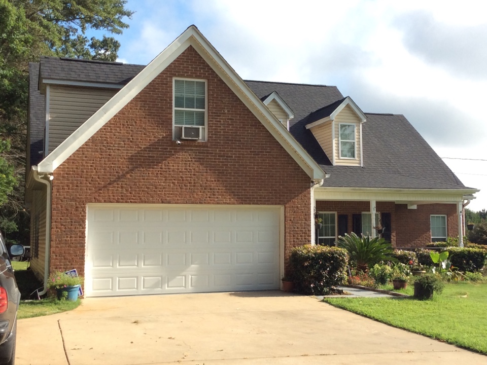 Ellenwood, GA - Roof replacement done in moire black color shingles Ellenwood, GA - Roof replacement done in moire black color shingles