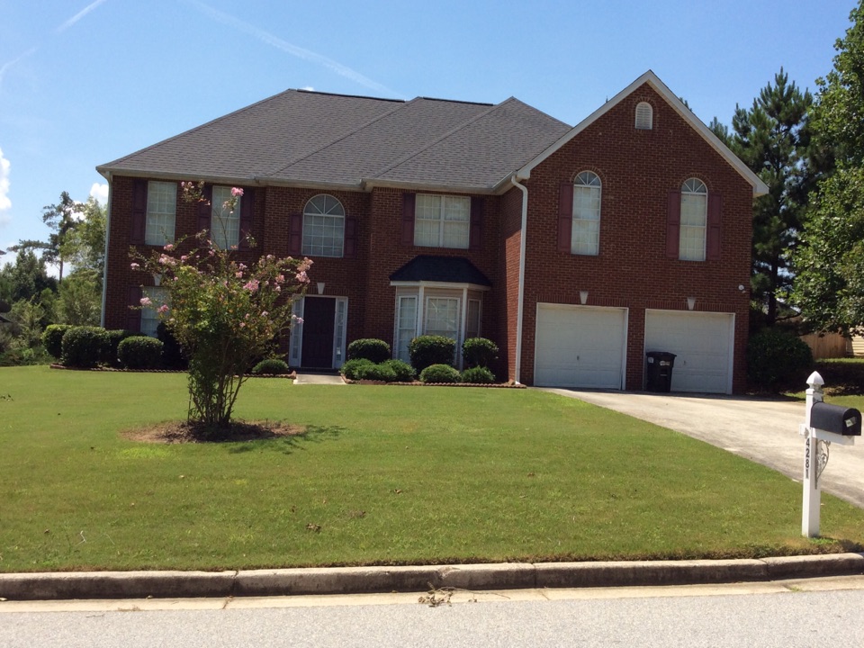 Conley, GA - Roof replacement done in moire black Color shingles Conley, GA - Roof replacement done in moire black Color shingles