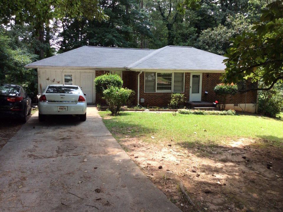 Ellenwood, GA - Replacement done in moire black color shingles Ellenwood, GA - Replacement done in moire black color shingles