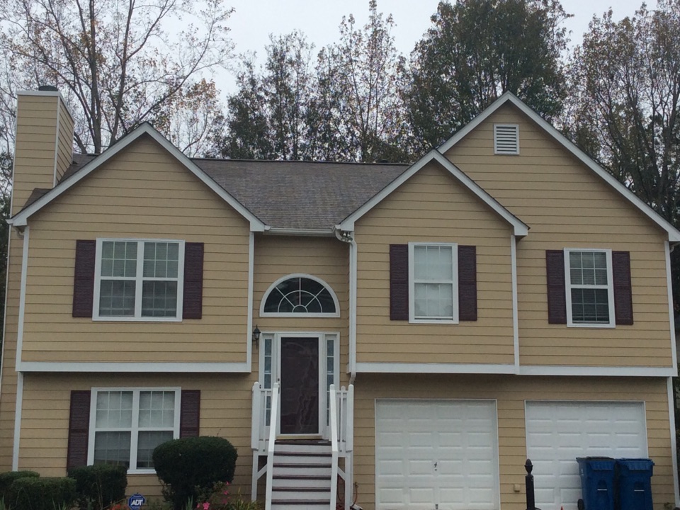 Austell, GA - Roof replacement done in Heather Blend color shingles Austell, GA - Roof replacement done in Heather Blend color shingles