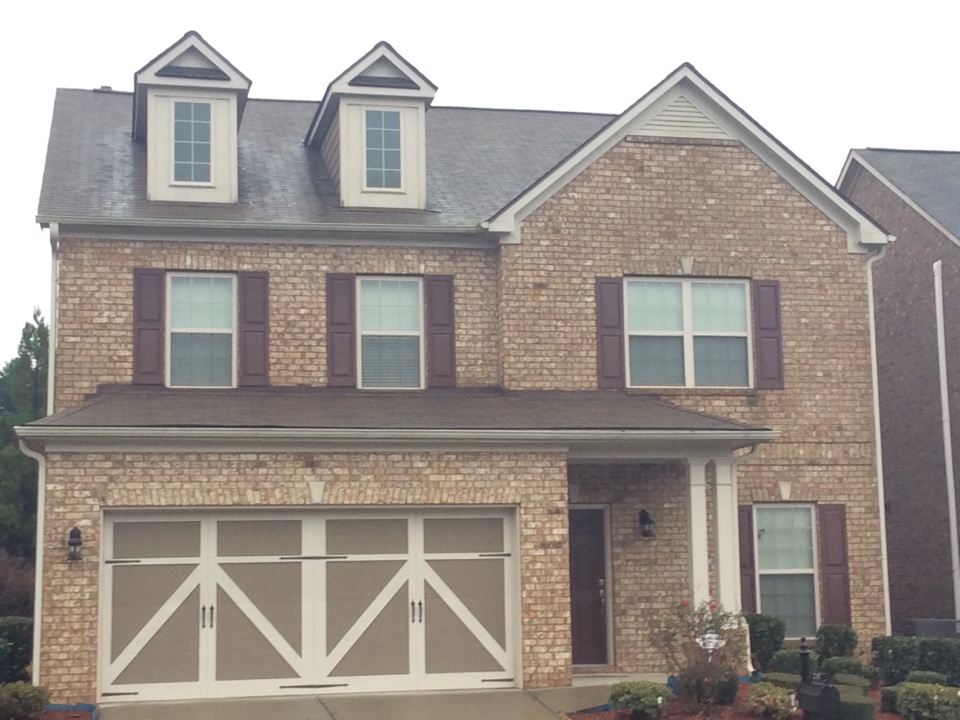 Duluth, GA - Roof replacement done in the Heatherblend color shingles Duluth, GA - Roof replacement done in the Heatherblend color shingles