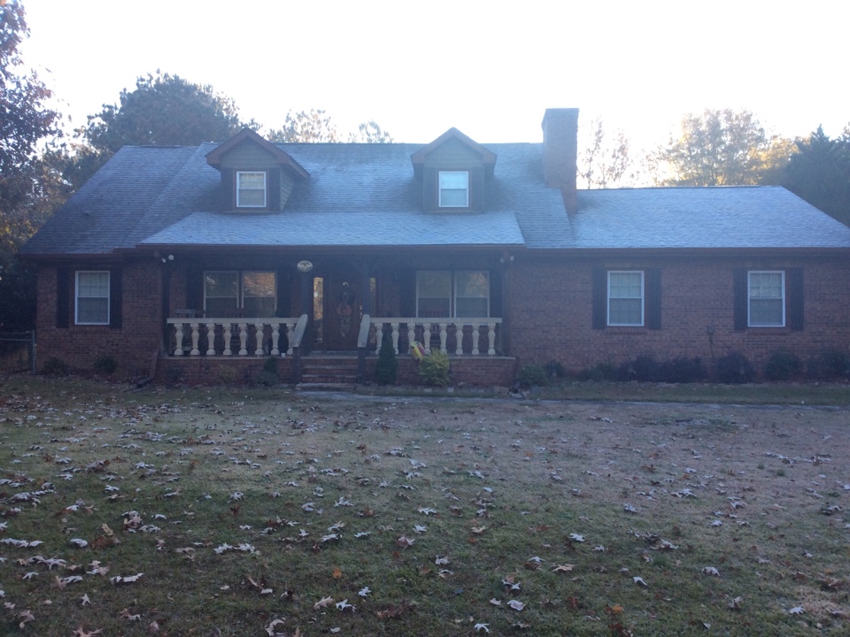 Powder Springs, GA - Roof replacement done in Weatherwood color shingles Powder Springs, GA - Roof replacement done in Weatherwood color shingles