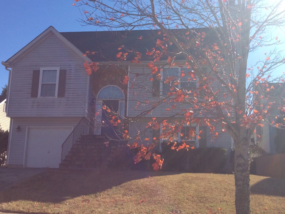 Atlanta, GA - Roof replacement done in Dover gray color shingles Atlanta, GA - Roof replacement done in Dover gray color shingles
