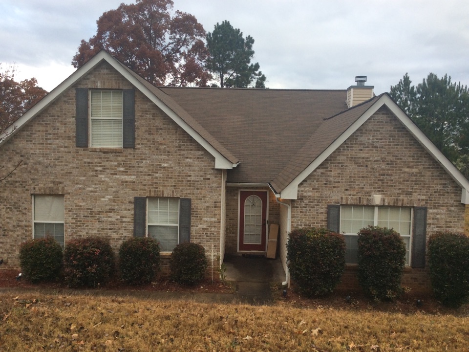 Lithonia, GA - Roof replacement done in burnt sienna color shingle Lithonia, GA - Roof replacement done in burnt sienna color shingle