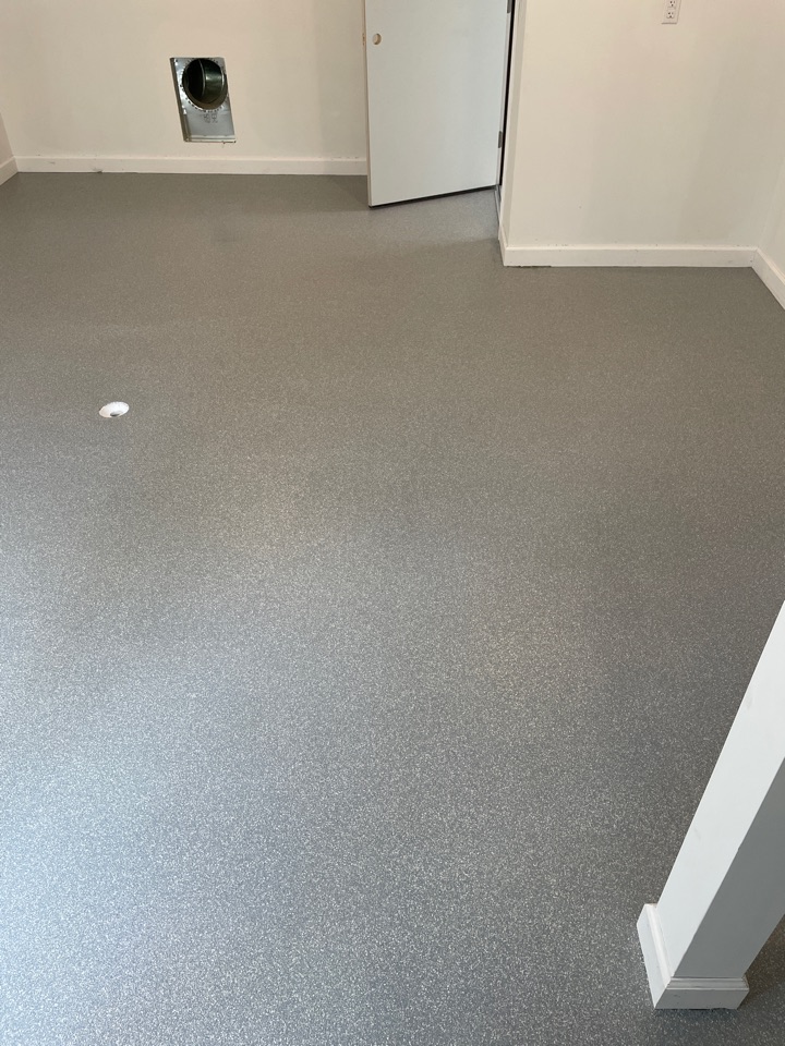 A cato flake floor for a whiskey barrel aging room. Customer wanted something smooth, durable, and easy to clean. Are you ready to start your own decorative concrete project? A concrete resurfacing project may give your concrete the look you've wanted! 