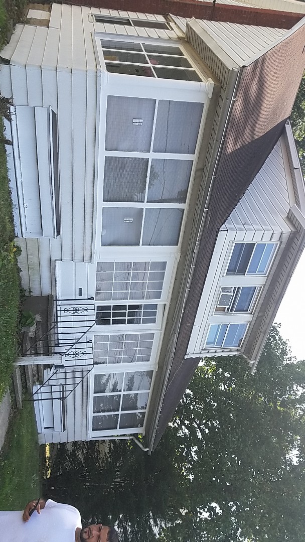 scraped and painted some peeling exterior windows 