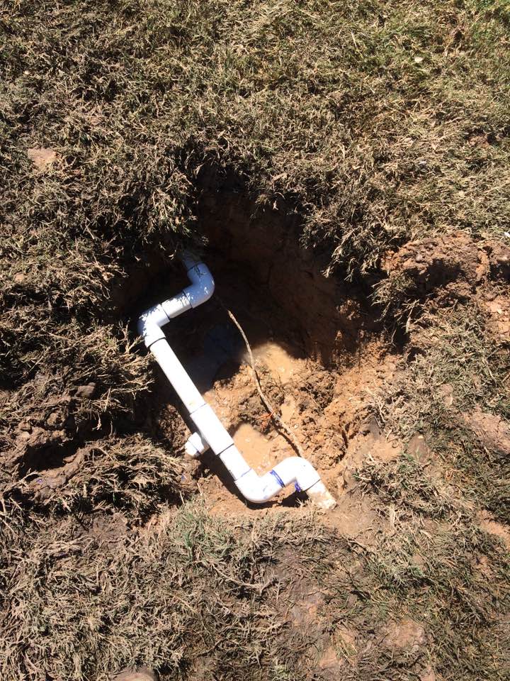 Repair water line.