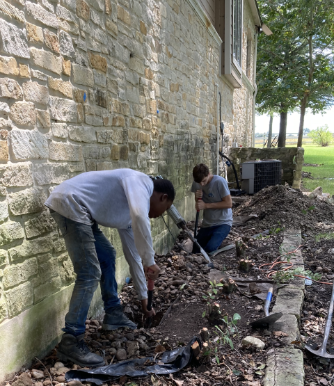 Helping out the main crew working on this foundation repair project for one more day with some of the digging work. We'll move on to another foundation repair next week!