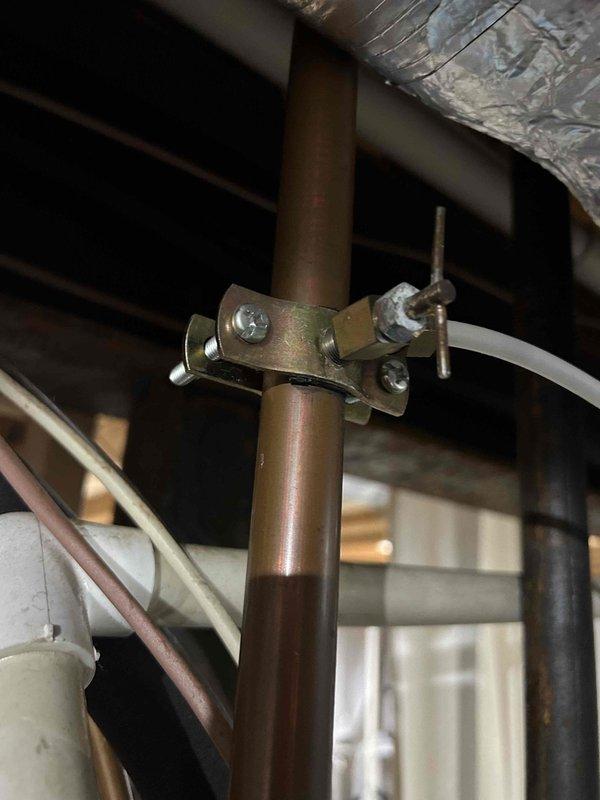 Performed scheduled Care Plan maintenance on dual HVAC systems (AC/gas furnace) located in basement and attic. Inspected furnace heat exchanger and burner assembly for proper operation, confirming normal flame pattern and combustion. Checked copper refrigerant lines and mounting brackets for proper installation and condition. Customer handles filter replacements independently.