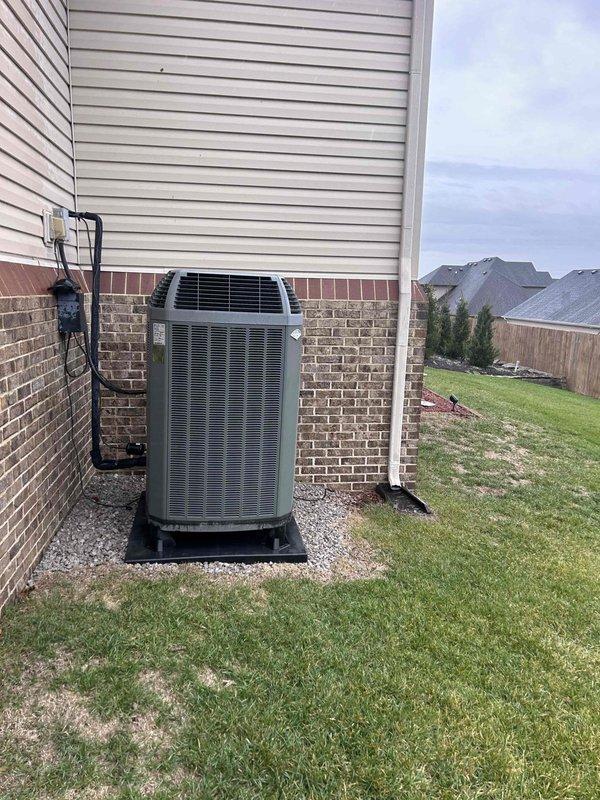 Responded to a no-heat call for an 8-year-old electric HVAC system. Upon inspection of the attic-located indoor unit, discovered loose electrical connections at the terminal block. Cleaned accumulated dust and cobwebs from terminal connections, then re-secured all wiring with proper torque on terminal screws. System tested successfully after repair with proper heating function restored.