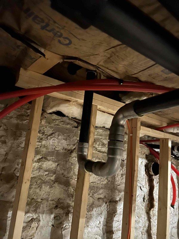 Successfully installed gas piping from the existing regulator to the new generator, routing alongside the existing generator's gas lines through the basement/crawlspace area. Installation included proper connection to the existing gas system with appropriate fittings and valves, ensuring code compliance and optimal gas flow to the new generator.