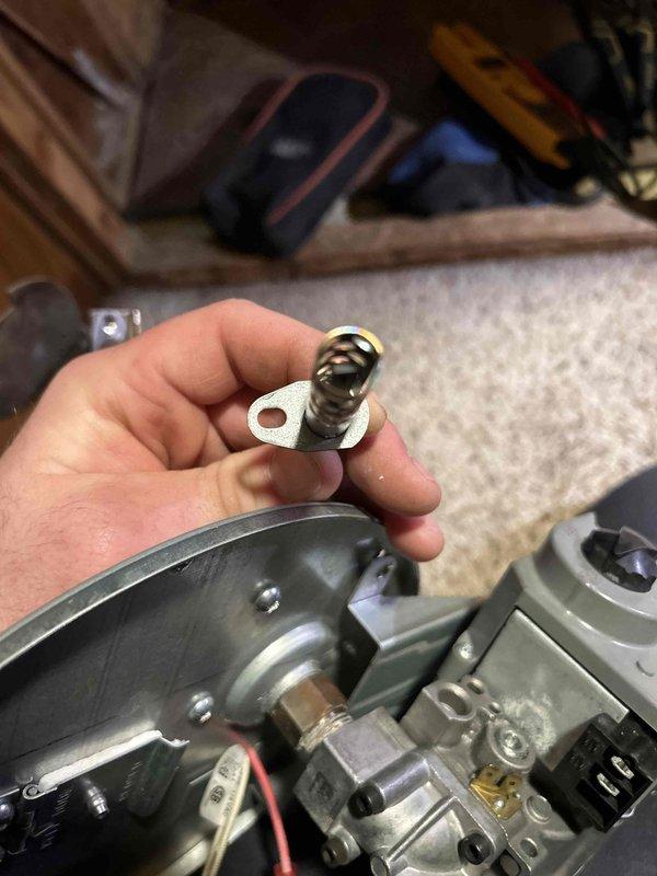 Responded to customer no heat complaint after previous MTU service and ignitor replacement in June. Diagnosed faulty flame sensor as cause of heating failure. Replaced flame sensor and verified system operation with proper temperature readings of 75.2°F using digital temperature meter.