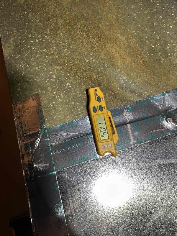 Responded to no heat call for 10-year-old gas furnace blowing cool air. Diagnostic testing revealed condensation on heat exchanger and humidity readings of 13.4%. Determined failed secondary heat exchanger was causing system issues; recommended replacement due to age and repair cost factors.