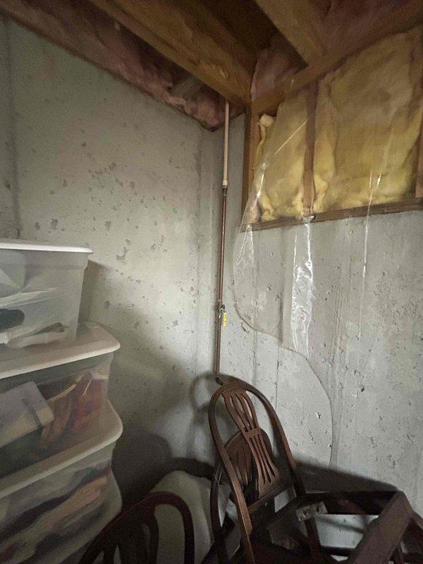 Performed inspection of previously installed water heater kit per PSA request. Examined the Classic series water heater installation in utility area, noting proper connections of PVC pipes and flexible metal conduit. The unit appears to be functioning correctly with an approved certification label present. No defects were identified in the previously installed components.