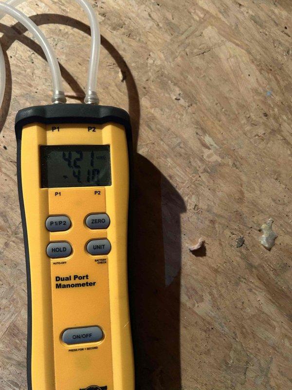 Completed HVAC maintenance on two newly installed systems under Care Plan Tune Up agreement. Performed comprehensive inspection and diagnostic testing of attic-mounted AC and gas furnace units, with pressure differential measurements documented at -5.10. Verified proper electrical connections and system components in good working condition.