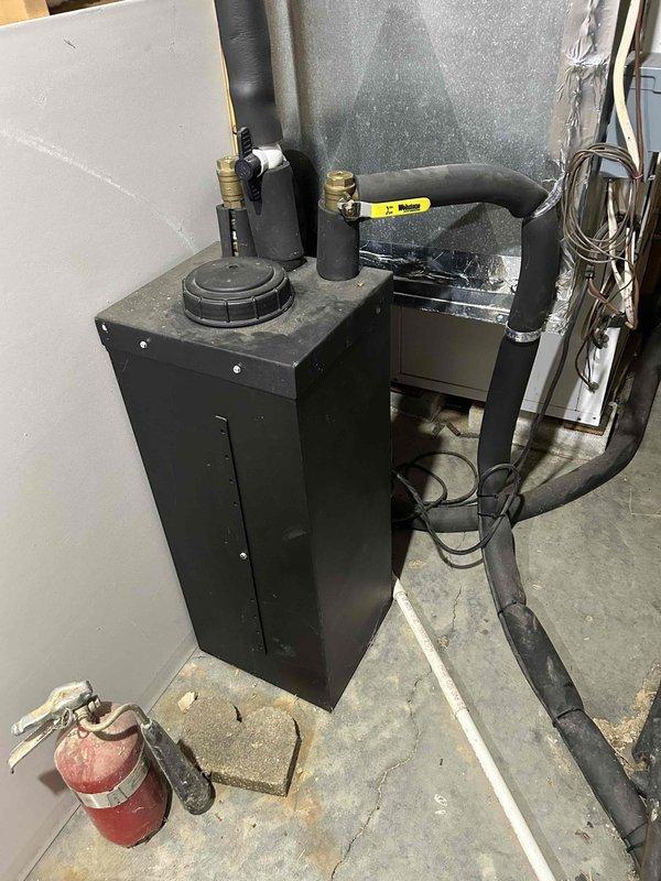 Responded to no-heat call for 8-year-old geothermal system displaying "water flow" error. Diagnosed failed circulation pump preventing proper loop flow. Replaced defective pump and purged air from system. System restored to normal operation with proper flow rates and heat production verified.