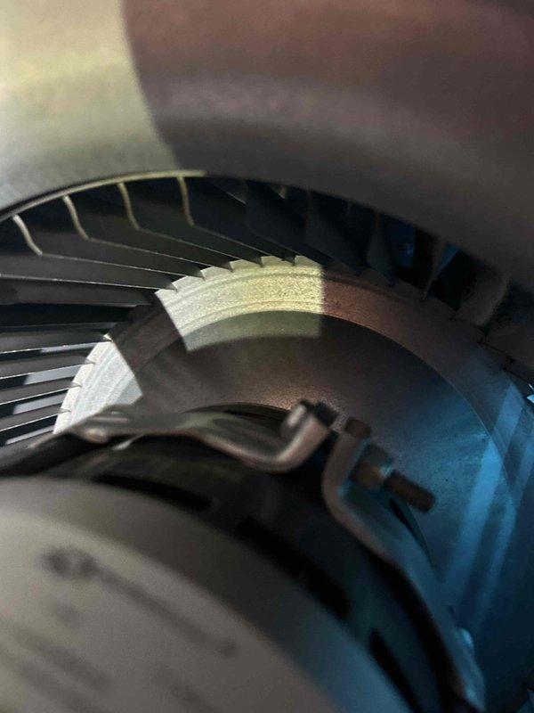 Performed comprehensive Care Plan Tune Up on GEO system in main house. Conducted electrical diagnostics using multimeter to verify proper voltage readings at control board, measuring 6.57V within acceptable parameters. Inspected and cleaned blower assembly components to ensure optimal airflow and system efficiency.