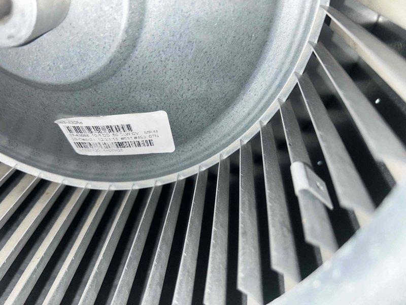 Performed Care Plan Tune Up on heat pump/air handler system. Inspected and verified customer's #310 filter located in garage closet. Observed deterioration of exterior cement structure near refrigerant lines requiring future attention, and inspected blower wheel which was found in good operational condition with no visible damage or debris buildup.
