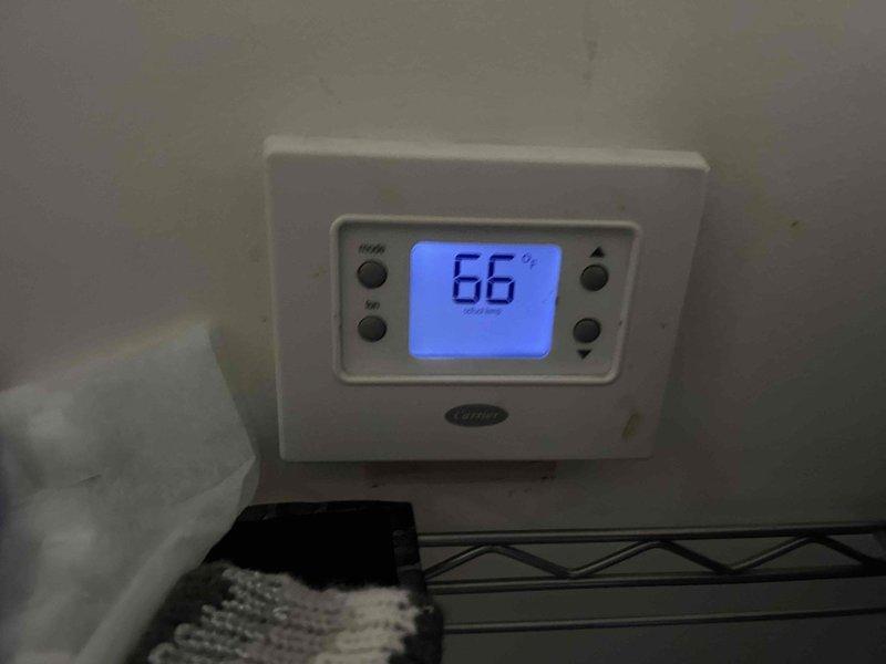 Performed scheduled Care Plan Tune Up on Carrier system. Inspected and tested the furnace unit located in attic, confirmed proper installation of insulated ductwork and ventilation. Checked thermostat operation, verified display functionality and temperature reading accuracy. System functioning normally with no issues detected.
