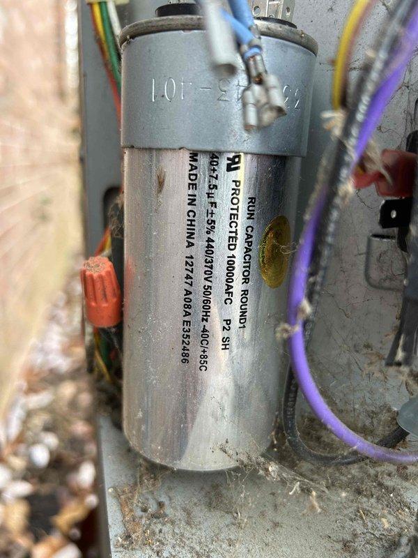Completed routine Care Plan Tune Up on heat pump/air handler system located in basement. Performed amp draw measurement with Fieldpiece SC440 clamp meter (reading 7.10 amps) and inspected dual run capacitor (40/5 MFD 370V). Customer provided 20x24x1 air filter which was replaced during service.