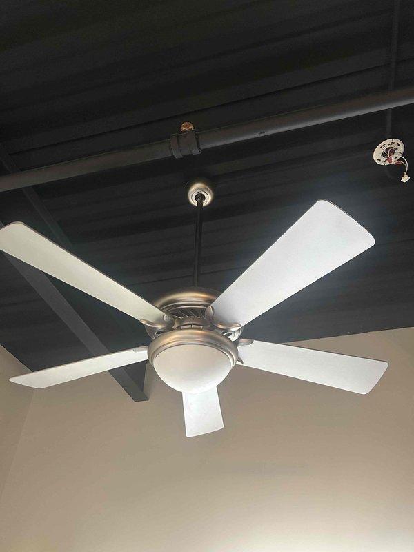 Responded to service call for non-functioning ceiling fan and lighting issues. Diagnosed and repaired faulty wiring connections in junction box above fan, restoring proper operation of wall switch controls. Additionally, replaced defective track lighting components, returning all lighting fixtures to full functionality.